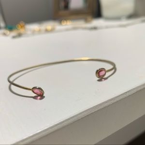 Pink diamond/ gold bracelet